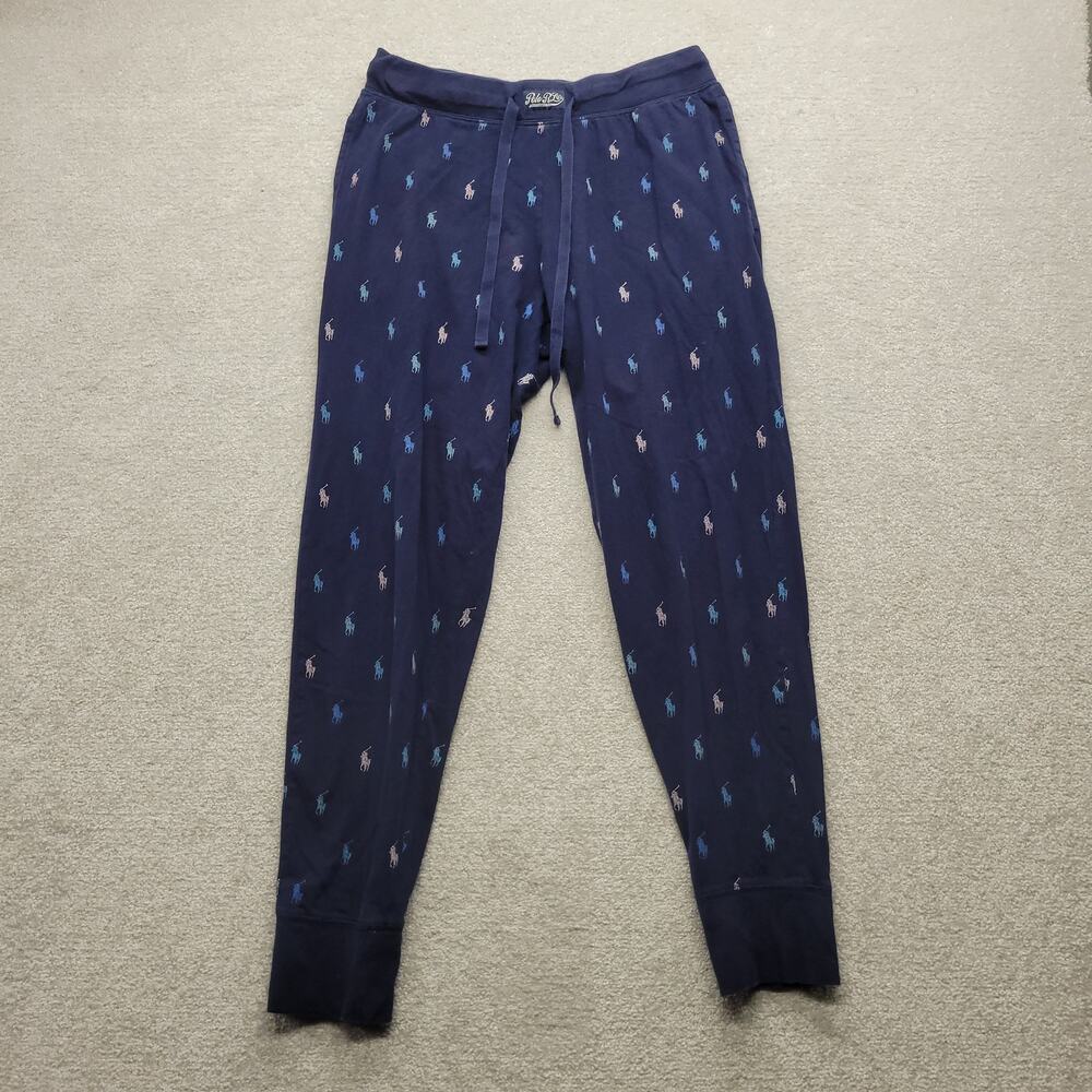 Polo Ralph Lauren Men’s Medium Navy Pony Logo Sleepwear Lounge Jogger Pants